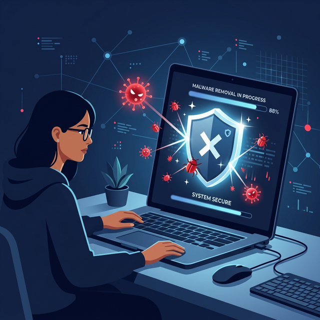 Remove malware from PC